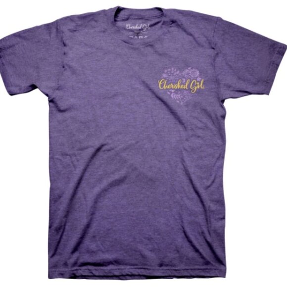 Kerusso Cherished Girl "Love Never Fails" Adult Woman's T-Shirt - new - Picture 3 of 5